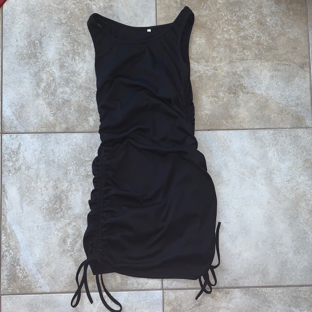 Black rouched bodycon